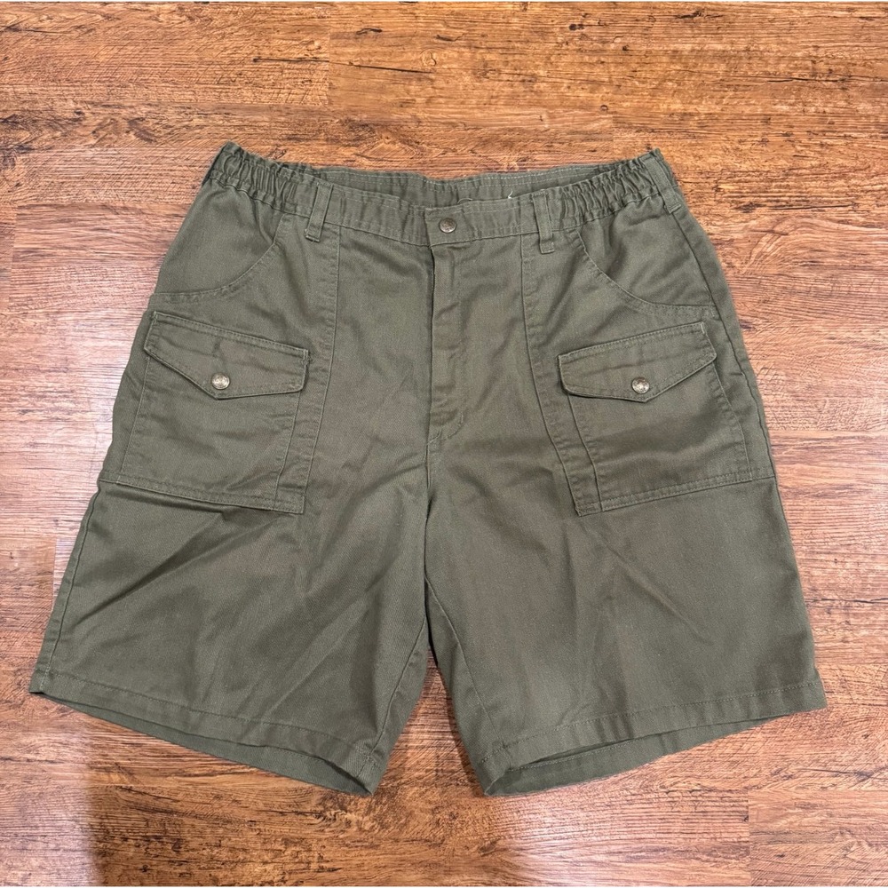 Vintage Boy Scouts Of America Official Uniform Green Shorts Bermudas Adult 36x9